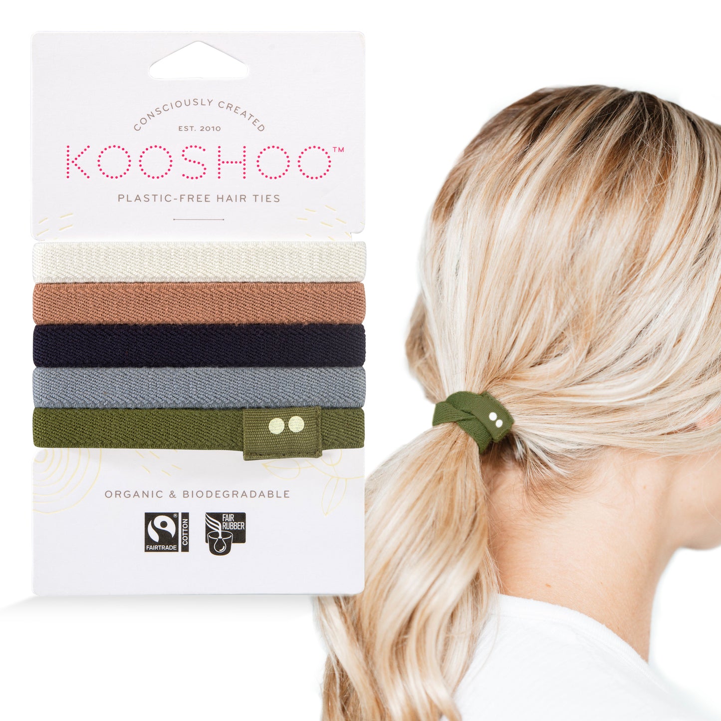 Hair Ties, Plastic-Free, Classics