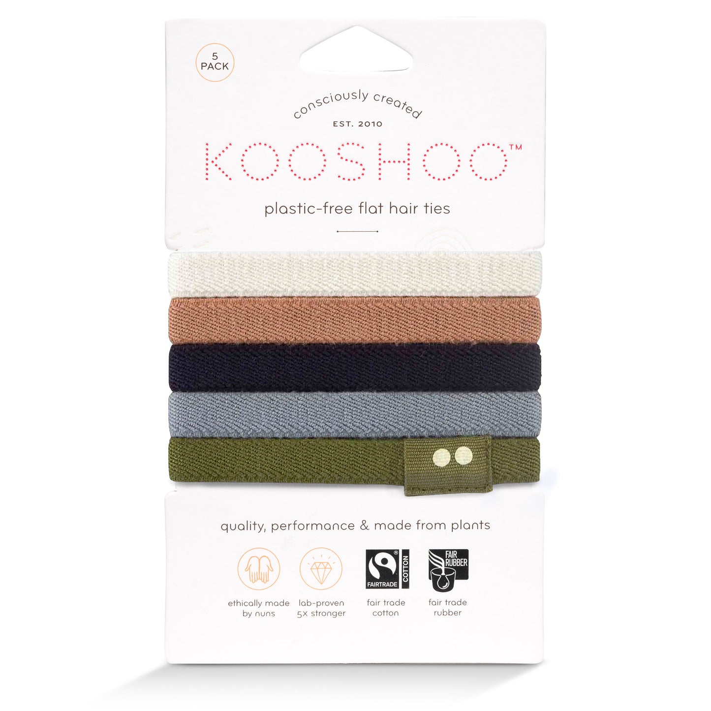 Hair Ties, Plastic-Free, Classics
