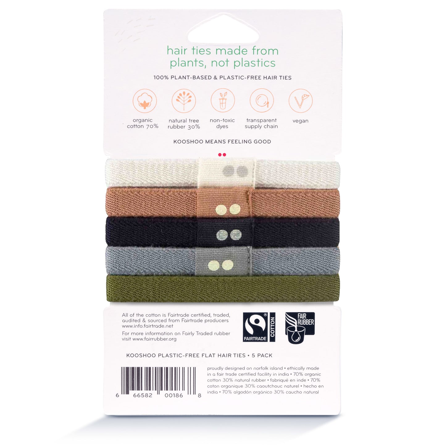 Hair Ties, Plastic-Free, Classics