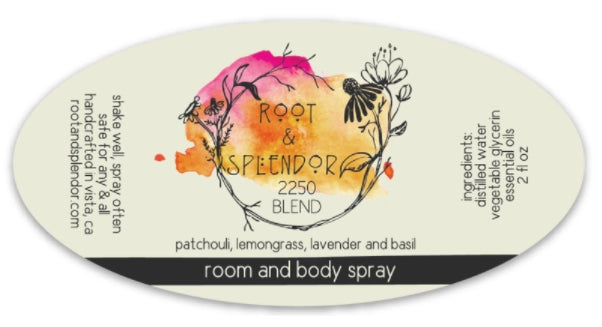 Room and Body Spray - 2250 Blend, 4oz