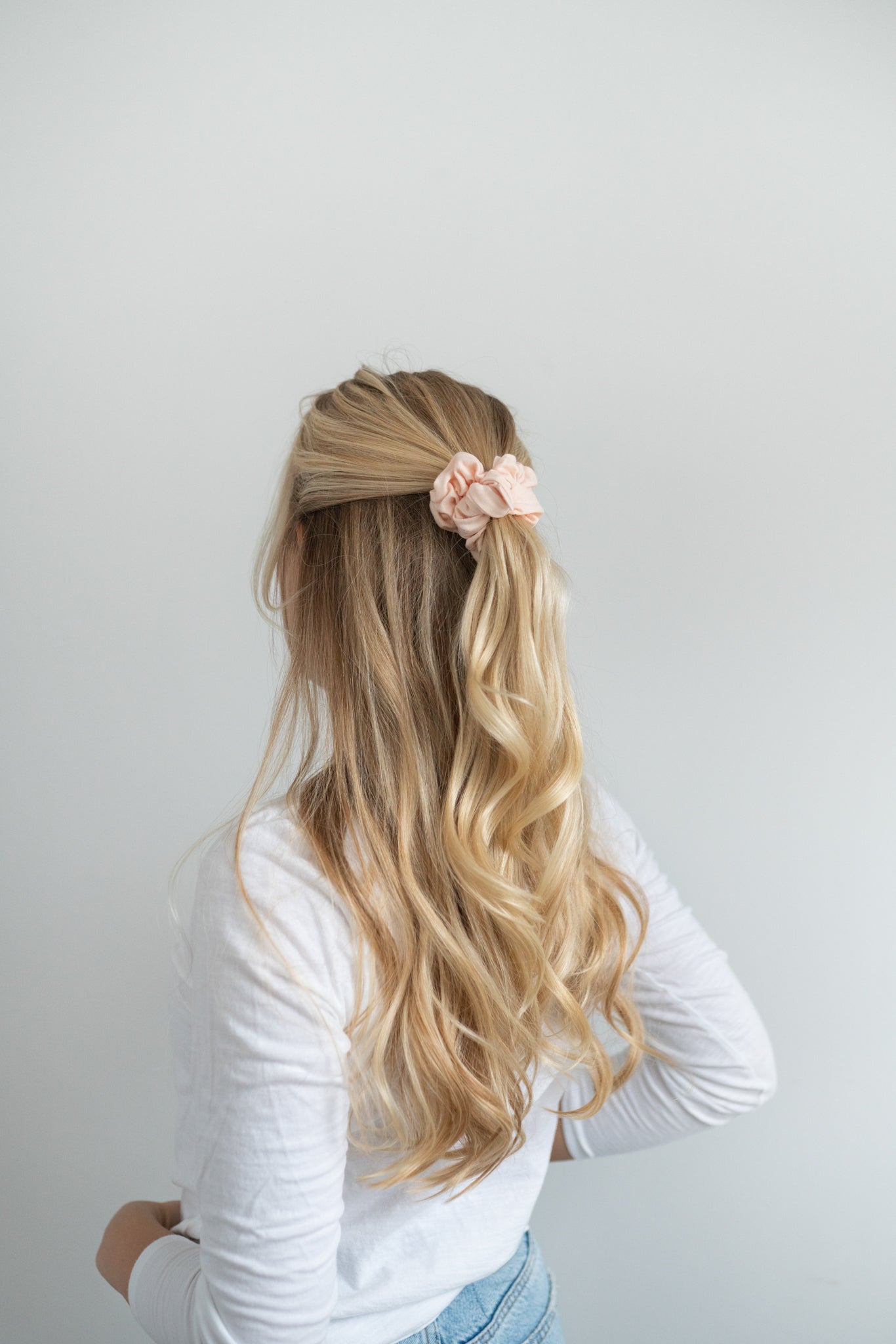Scrunchie, Plastic Free, Blush Walnut