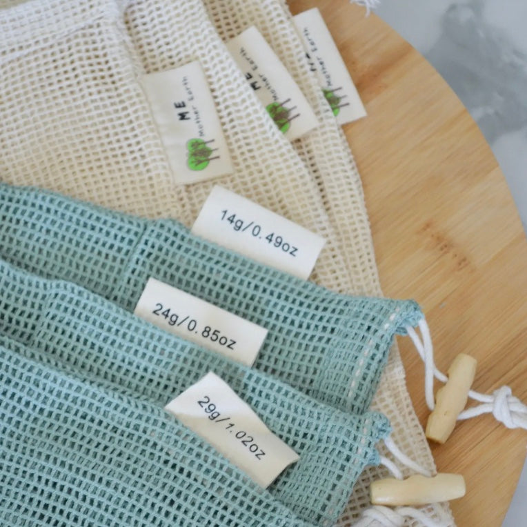 Organic Cotton Mesh Produce Bag - 3 Pack