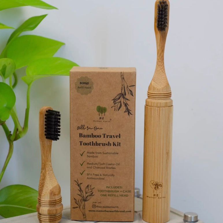 Bamboo Travel Toothbrush Kit