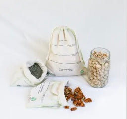 Organic Cotton Bulk Bin Bags - Set of 3