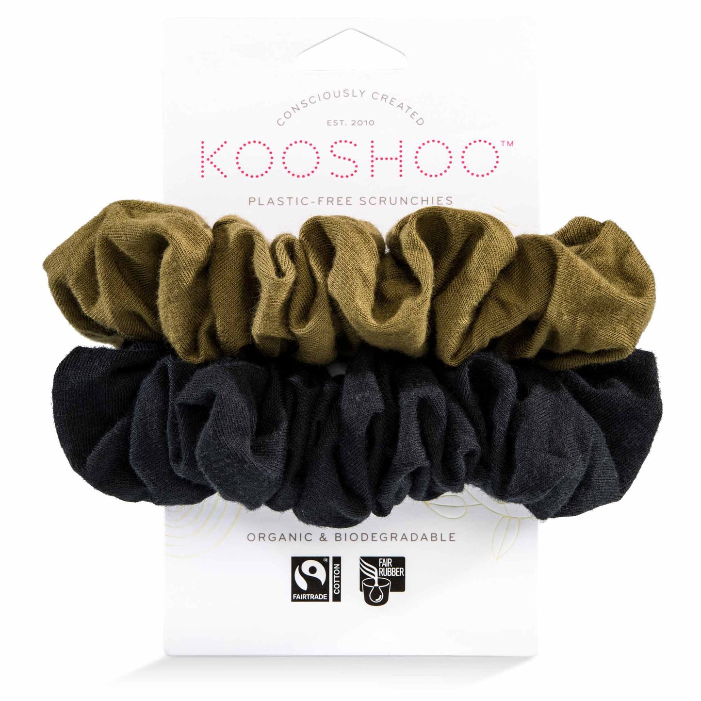 Scrunchie, Plastic Free, Black Olive