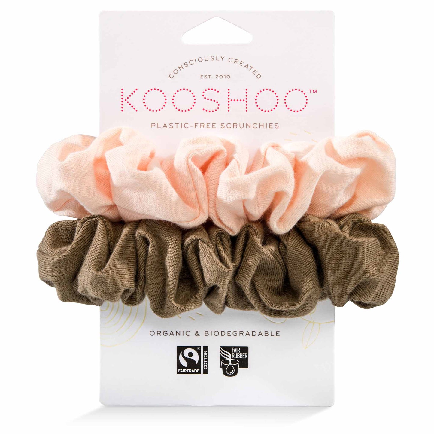 Scrunchie, Plastic Free, Blush Walnut