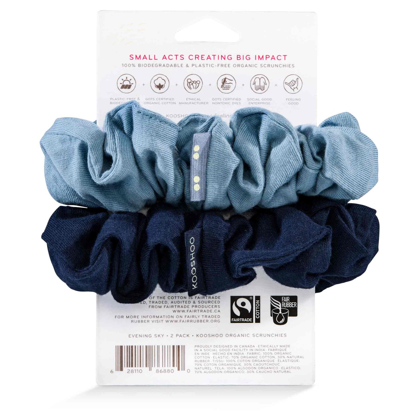Scrunchie, Plastic Free, Evening Sky
