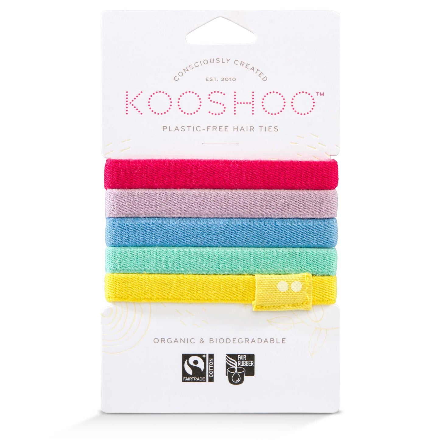 Hair Ties, Plastic-Free, Rainbow