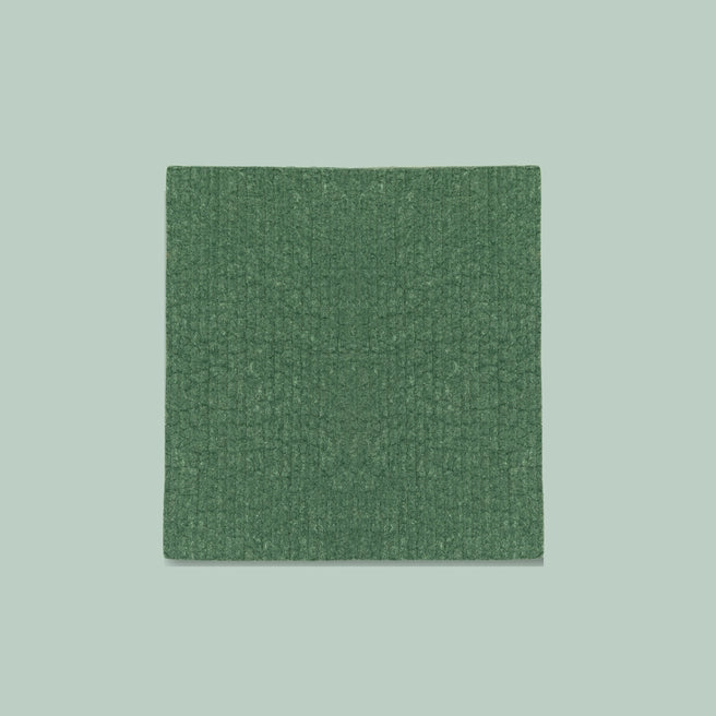 Swedish Dishcloth, Moss Green Solid, Goldilocks Goods