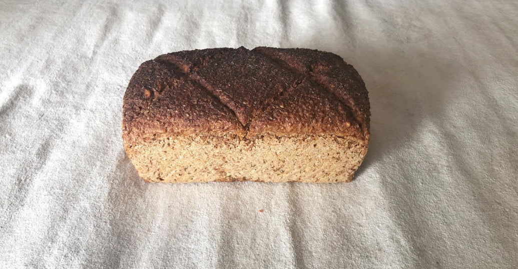 Seeded Dark Rye Bread Loaf