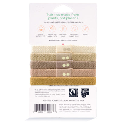 Hair Ties, Plastic-Free, Blond