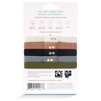 Hair Ties, Plastic-Free, Classics