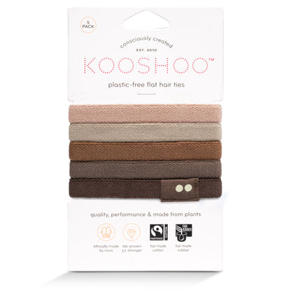 Hair Ties, Plastic-Free, Earth Tints