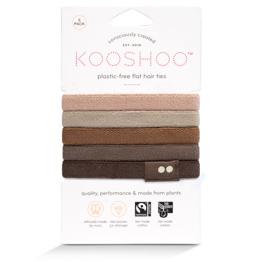 Hair Ties, Plastic-Free, Earth Tints