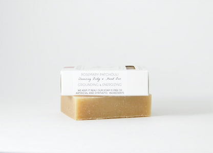 Rosemary Patchouli Bar Soap - Grounding & Energizing