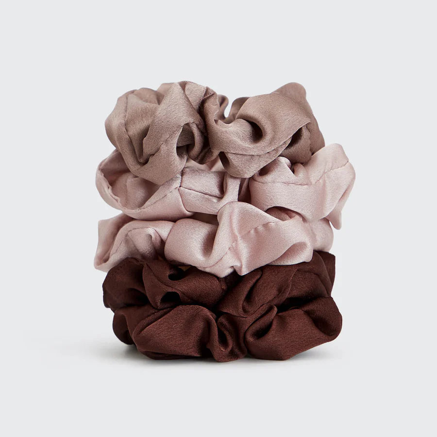 Satin Sleep Scrunchies - Cameo