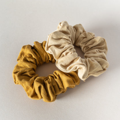 Scrunchie, Plastic Free, Gold Sand