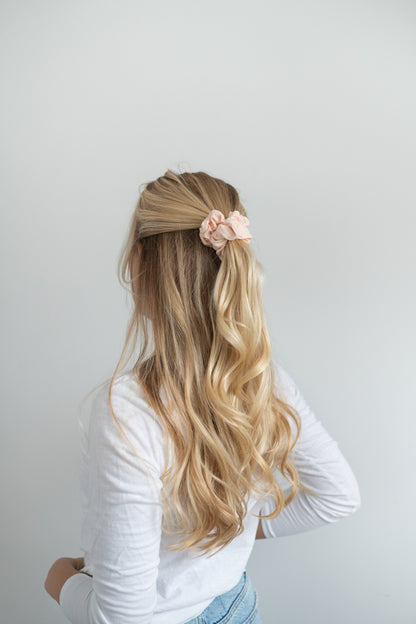 Scrunchie, Plastic Free, Blush Walnut