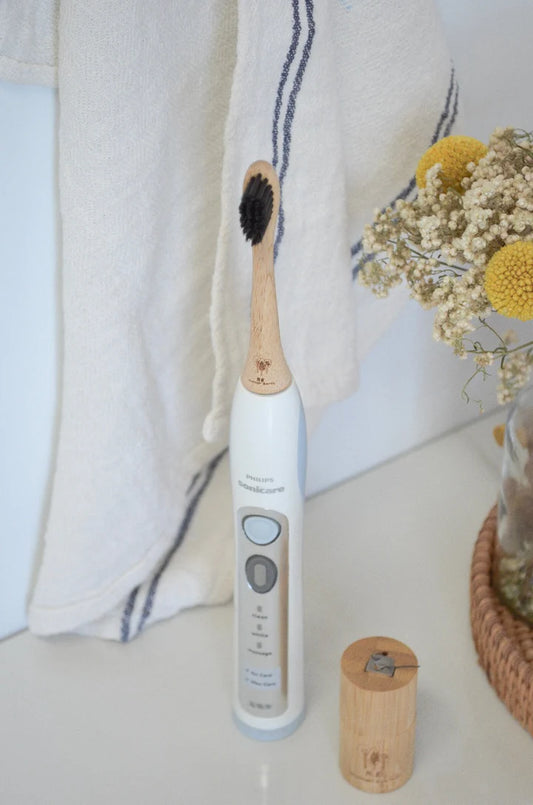 Bamboo Electric Toothbrush Heads, 4-pack
