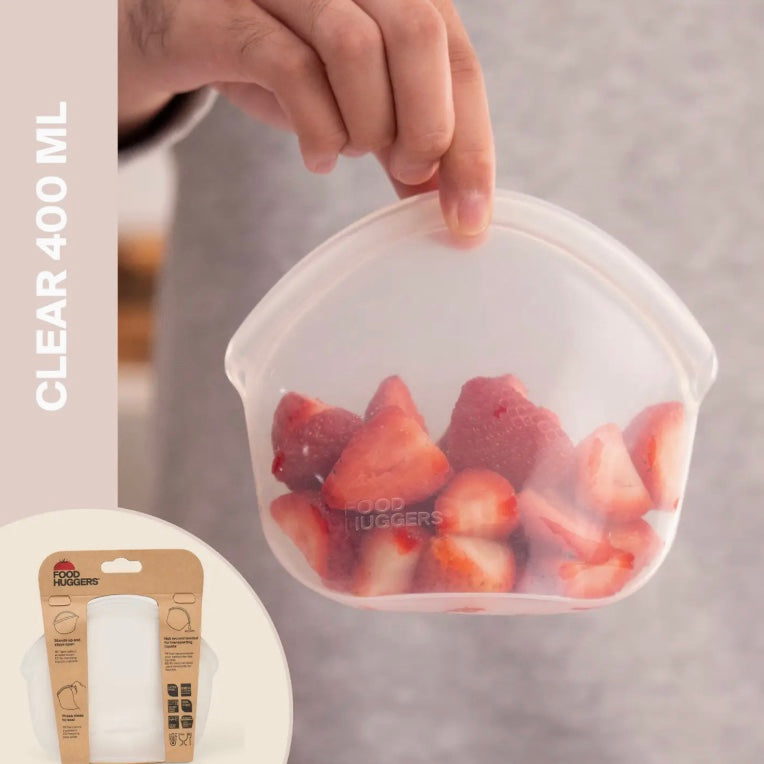 Food Huggers, Hugger Bags, Clear 400ml