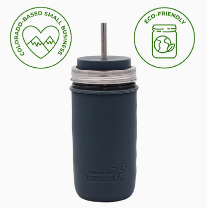 Longer Safer Rounded End Stainless Steel Straw for Quart Jars