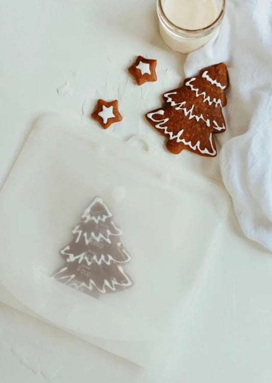 Clear Silicone Snap Close Bag - Medium