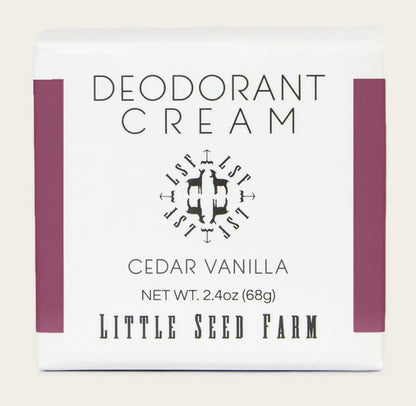 Deodorant Cream, Cedar Vanilla