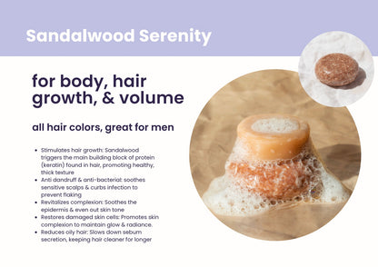 Sandalwood Serenity, Conditioner Bar