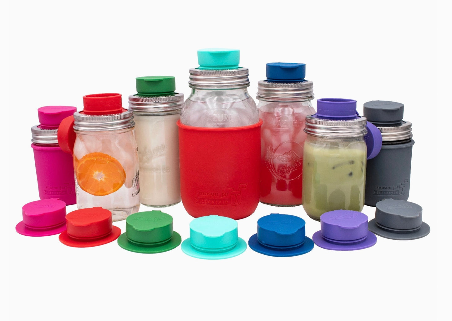 Silicone Chug Lid for Regular Mouth Mason Jar