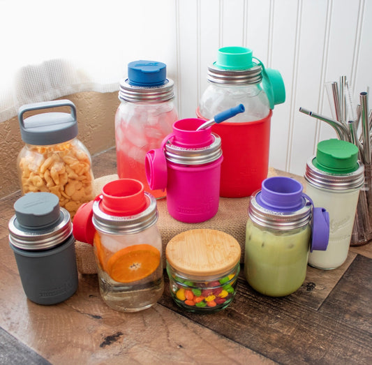 Silicone Chug Lid for Regular Mouth Mason Jar