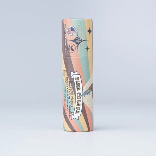 Lady May Tallow Pina Colada Lip Balm, Natural, Hydrating, Long Lasting