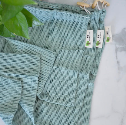 Organic Cotton Mesh Produce Bag - 3 Pack