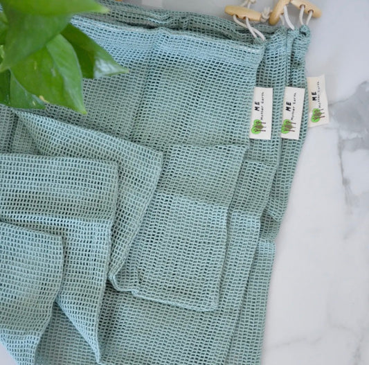 Organic Cotton Mesh Produce Bag - 3 Pack