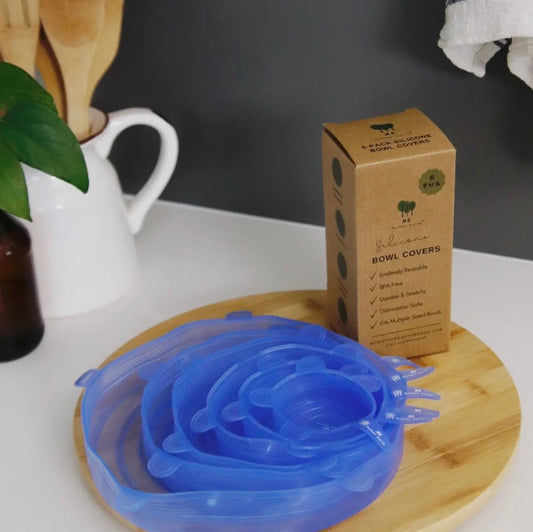 Reusable Silicone Bowl Covers - Set of 6