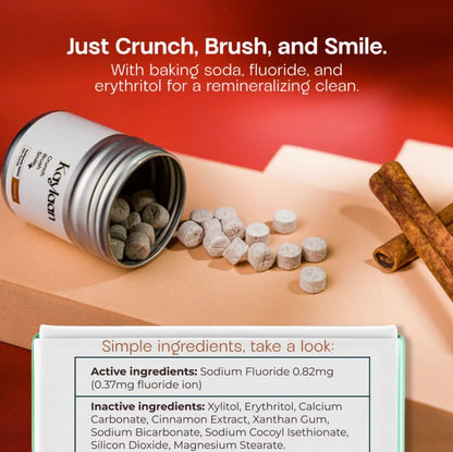 Fluoride Toothpaste Tablets | Cinnamon | Refill