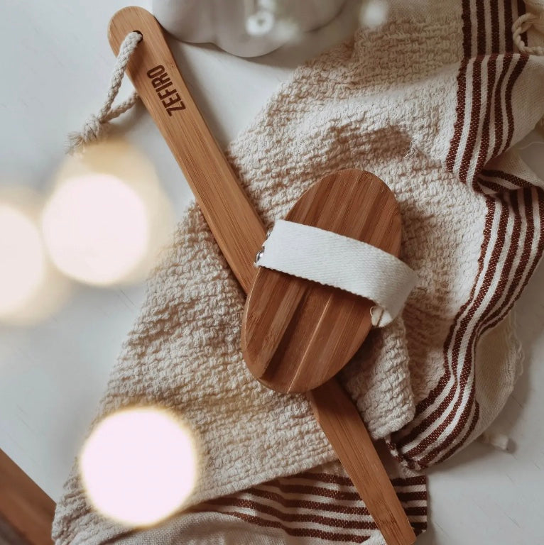 Dry/Wet Long Handle Body Brush