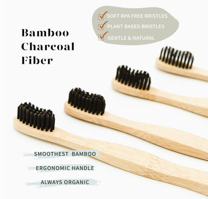 Hawaiian Bamboo Toothbrushes For Adults 2-Pack | Octopus/Whale