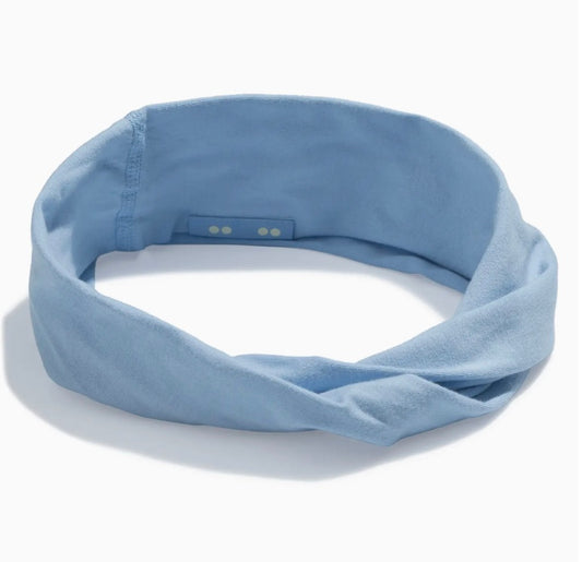 Headband, Organic Twist, Chambray Blue