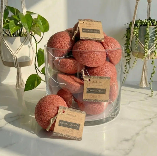 Konjac Facial Cleaning Sponge, Rust