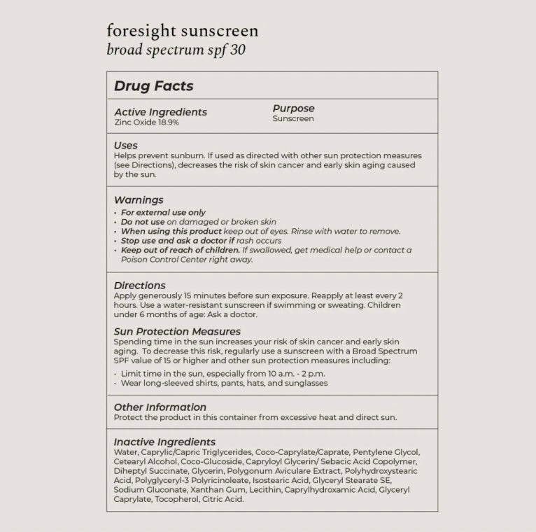 Foresight Sunscreen SPF 30