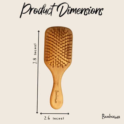 Bamboo Hairbrush, Small Paddle