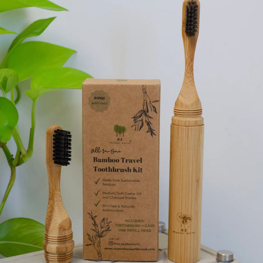 Bamboo Travel Toothbrush Kit