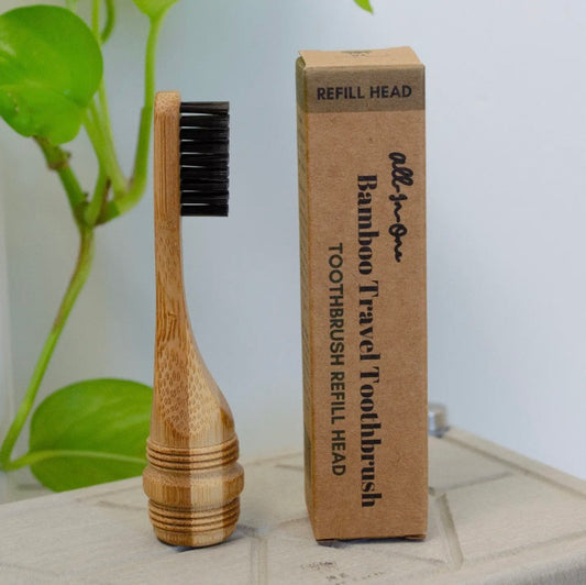 Bamboo Travel Toothbrush Replacement Head