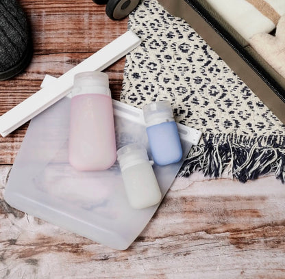 GoToob Mini 3-Pack Refillable Silicone Travel Bottles