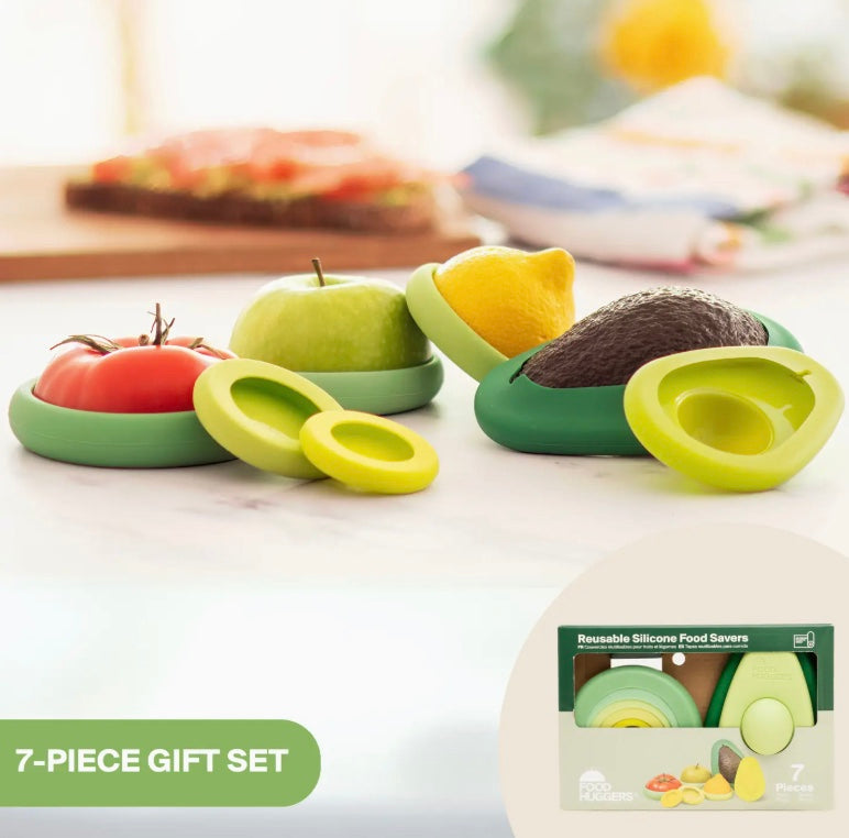Reusable Silicone Food Savers Gift Set - 7 Pieces