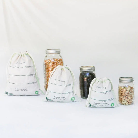 Organic Cotton Bulk Bin Bags - Set of 3