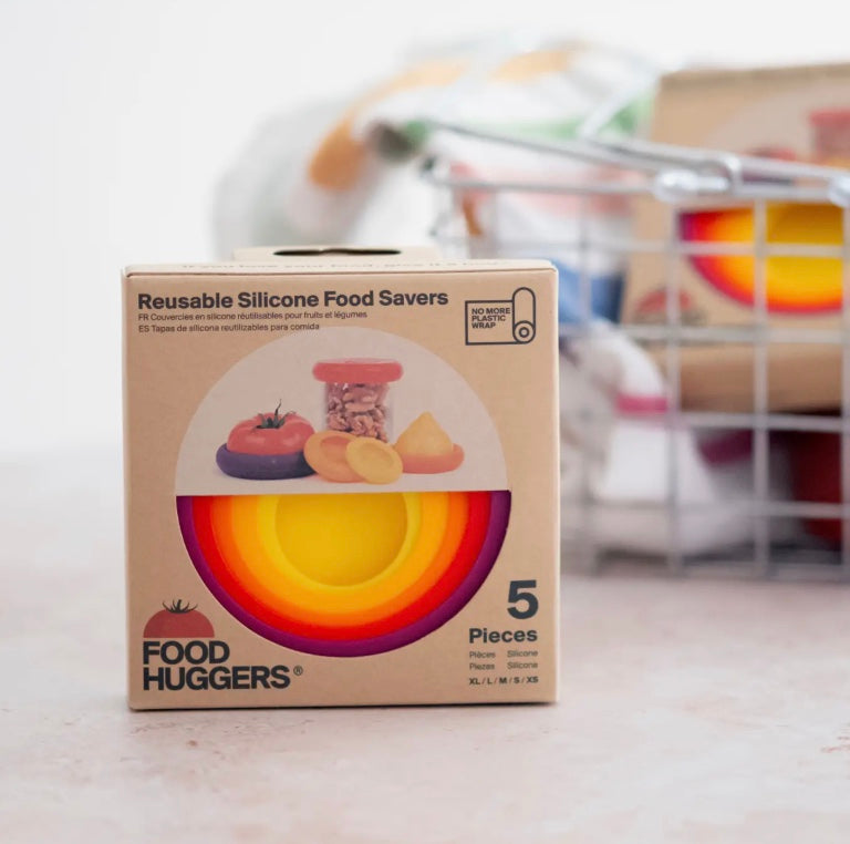 Reusable Silicone Food Savers, Set of 5, Autumn Harvest