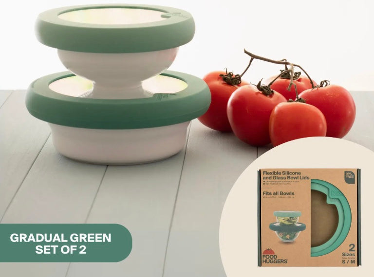 Food Huggers Bowl Lids - Flexible Fit & Stackable Storage