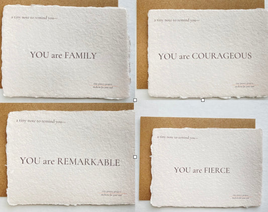 Tiny Poetry Project Note Card