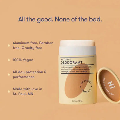 Deodorant, Coconut + Vanilla
